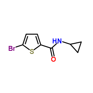 (9ci)-5-溴-n-环丙基-2-噻吩羧酰胺结构式_495382-05-3结构式