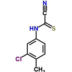 N-(3-氯-4-甲基-苯基)-1-氰基-甲烷硫代酰胺结构式_4955-59-3结构式