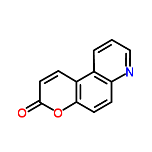 3H-吡喃并[3,2-f]喹啉-3-酮结构式_4959-99-3结构式