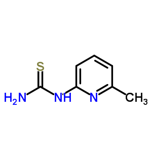 1-(6-甲基吡啶-2-基)硫代脲结构式_49600-34-2结构式