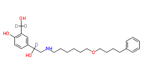 (±)-沙美特罗-D3结构式_497063-94-2结构式