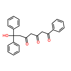 7-羟基-1,7,7-三苯基-庚烷-1,3,5-三酮结构式_4975-85-3结构式