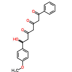 7-羟基-7-(4-甲氧基苯基)-1-苯基-庚烷-1,3,5-三酮结构式_4975-87-5结构式