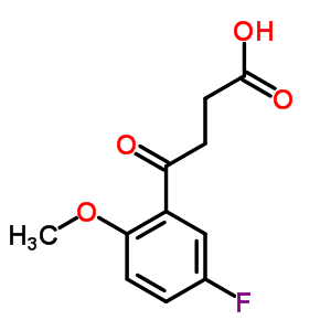 4-(5-氟-2-甲氧基-苯基)-4-氧代-丁酸结构式_49800-56-8结构式