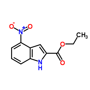 4-硝基吲哚-2-羧酸乙酯结构式_4993-93-5结构式