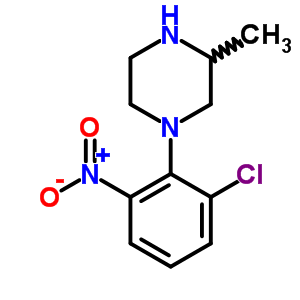 1-{2-Chloro-6-nitrophenyl }-3-methylpiperazineStructure,500210-07-1Structure 1-{2-Chloro-6-nitrophenyl }-3-methylpiperazine Structure,500210-07-1Structure