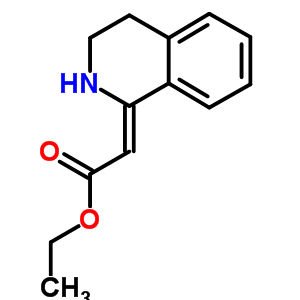 (2z)-2-(3,4-二氢-2H-异喹啉-1-基)乙酸乙酯结构式_5019-07-8结构式