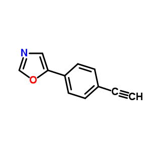5-(4-乙炔苯基)-1,3-噁唑结构式_501944-63-4结构式