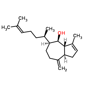 (3aS)-3-甲基-5alpha-[(R)-1,5-二甲基-4-己烯基]-8-亚甲基-1,3aalpha,4,5,6,7,8,8abeta-八氢薁-4alpha-醇结构式_50299-47-3结构式