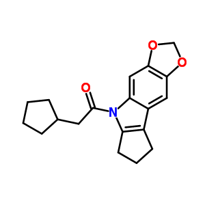 5,6,7,8-四氢-5-(环戊基乙酰基)环戊并[b]-1,3-二氧代[4,5-f]吲哚结构式_50332-18-8结构式