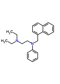 N,N-二乙基-n-(1-萘甲基)-n-苯基-1,2-乙烷二胺结构式_50341-74-7结构式