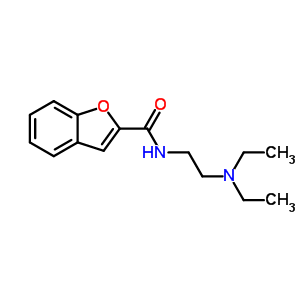 N-[2-(二乙基氨基)乙基]-2-苯并呋喃羧酰胺结构式_50341-79-2结构式