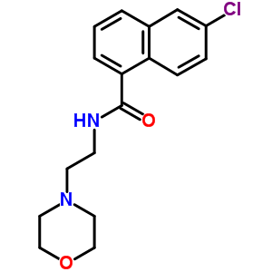 6-氯-n-(2-吗啉乙基)-1-萘羧酰胺结构式_50341-95-2结构式