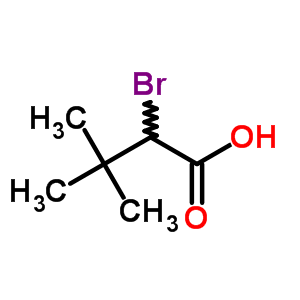 2-溴-3,3-二甲基丁酸结构式_50364-40-4结构式