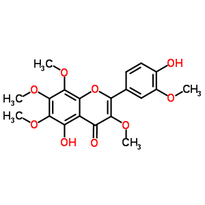 5,4-二羟基-3,6,7,8,3-五甲氧基黄酮结构式_50439-47-9结构式
