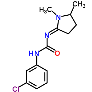 1-(M-氯苯基)-3-(1,5-二甲基吡咯烷-2-基)脲结构式_50529-36-7结构式