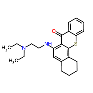 1-(beta-二乙基氨基乙胺)-3,4-环己烯并噻吨酮结构式_50536-91-9结构式