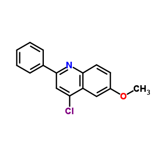 4-氯-6-甲氧基-2-苯基喹啉结构式_50593-72-1结构式