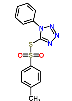 5-(4-甲基苯基)磺酰基磺酰基-1-苯基-四唑结构式_50623-01-3结构式