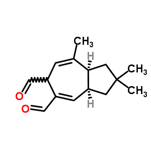 (3Ar,8as)-2,2,8-trimethyl-3,3a,6,8alpha-tetrahydro-1h-azulene-5,6-dicarbaldehydeStructure,50656-61-6Structure (3Ar,8as)-2,2,8-trimethyl-3,3a,6,8alpha-tetrahydro-1h-azulene-5,6-dicarbaldehyde Structure,50656-61-6Structure