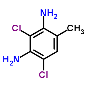 3,5-二氯-2,4-甲苯二胺结构式_50694-81-0结构式