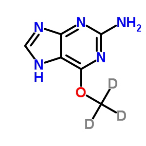 6-O-甲基-D3-鸟嘌呤结构式_50704-43-3结构式