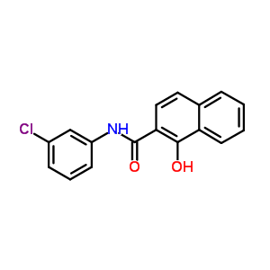N-(3-氯苯基)-1-羟基-萘-2-羧酰胺结构式_50729-11-8结构式