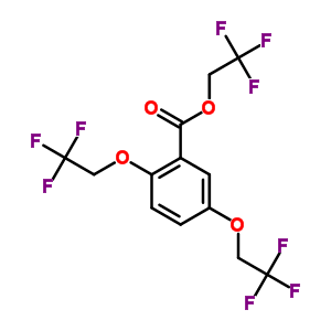 2,2,2-三氟乙基 2,5-双(2,2,2-三氟乙氧基)苯甲酸结构式_50778-57-9结构式