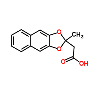 2-甲基萘o[2,3-d]-1,3-二氧代-2-乙酸结构式_50835-99-9结构式