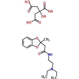 N-(2-二乙基氨基乙基)-2-甲基-1,3-苯并二氧杂环戊烯-2-乙酰胺结构式_50836-22-1结构式