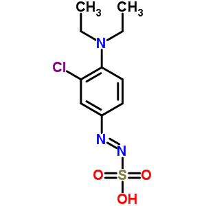 (3-氯-4-(二乙基氨基)苯基)-二氮烯磺酸结构式_50978-49-9结构式