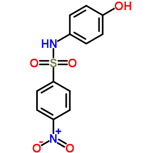 n-(4-羟基苯基)-4-硝基-苯磺酰胺结构式_50994-51-9结构式