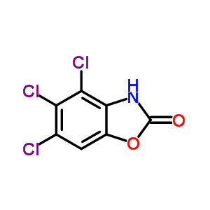 4,5,6-三氯-2(3H)-苯并恶唑酮结构式_50995-94-3结构式