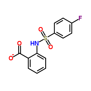 2-(((4-氟苯基)磺酰基)氨基)-苯甲酸结构式_51012-30-7结构式