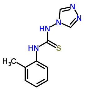 n-(2-甲基苯基)-n-4H-1,2,4-噻唑-4-基-硫脲结构式_5102-33-0结构式