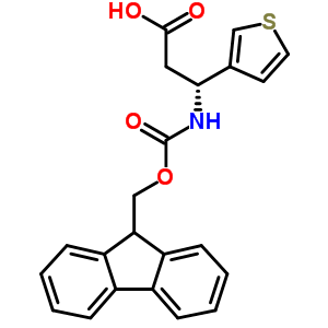 Fmoc-(r)-3-氨基-3-(3-噻吩)-丙酸结构式_511272-46-1结构式