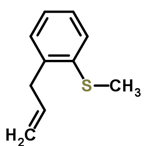 3-(2-甲基硫代苯基)-1-丙烯结构式_51130-00-8结构式