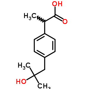 2-[4-(2-羟基-2-甲基丙基)苯基]丙酸结构式_51146-55-5结构式