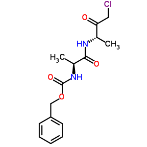 苄氧羰基丙氨酰-丙氨酸氯甲基甲酮结构式_51166-66-6结构式