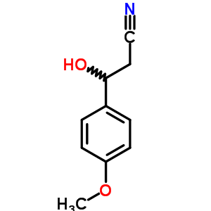 3-羟基-3-(4-甲氧基苯基)丙腈结构式_51241-27-1结构式