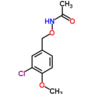 N-[(3-氯-4-甲氧基-苯基)甲氧基]乙酰胺结构式_51259-26-8结构式
