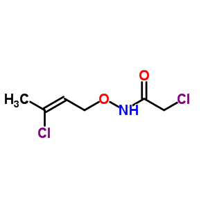 2-氯-n-((3-氯-2-丁烯)氧基)乙酰胺结构式_51259-28-0结构式
