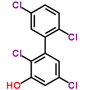 3-羟基-2,5,2,5-四氯联苯结构式_51274-67-0结构式