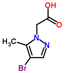 (4-溴-5-甲基-1H-吡唑-1-基)乙酸结构式_512809-63-1结构式