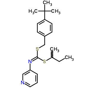 S-(4-(1,1-dimethylethyl)phenyl)methyl s-(1-methylpropyl) 3-pyridinylcarbonimidodithioateStructure,51308-56-6Structure S-(4-(1,1-dimethylethyl)phenyl)methyl s-(1-methylpropyl) 3-pyridinylcarbonimidodithioate Structure,51308-56-6Structure