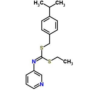 S-乙基 S-(4-(1-甲基乙基)苯基)甲基 3-吡啶基二硫代甲亚氨酸酯结构式_51308-73-7结构式