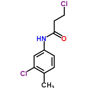 3-氯-n-(3-氯-4-甲基苯基)丙酰胺结构式_51318-77-5结构式
