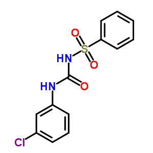 n-[[(3-氯苯基)氨基]羰基]-苯磺酰胺结构式_51327-35-6结构式