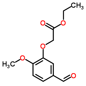 (5-甲酰基-2-甲氧基苯氧基)乙酸乙酯结构式_51336-38-0结构式