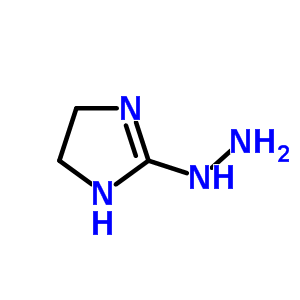 1-(4,5-二氢-1H-咪唑-2-基)肼结构式_51420-32-7结构式